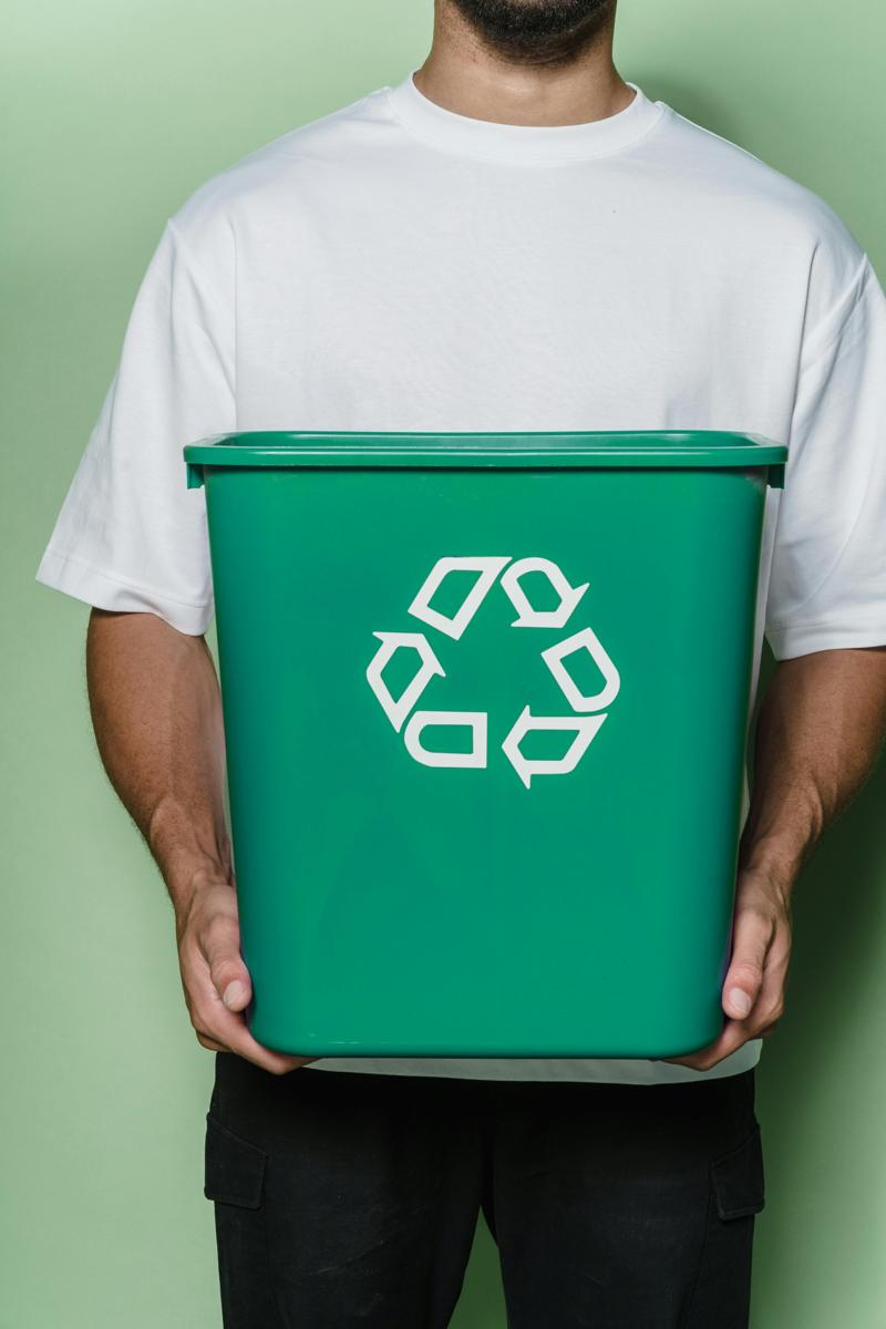 recycling bins